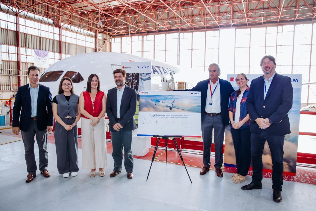 Formando el futuro de la aviación: LATAM e INACAP se unen para preparar técnicos aeronáuticos en Chile