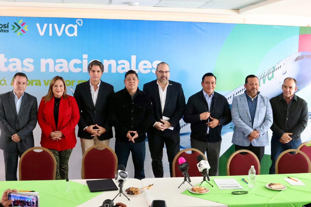 Viva anuncia nuevas rutas a San Luis Potosí desde la Ciudad de México (AIFA) y Monterrey