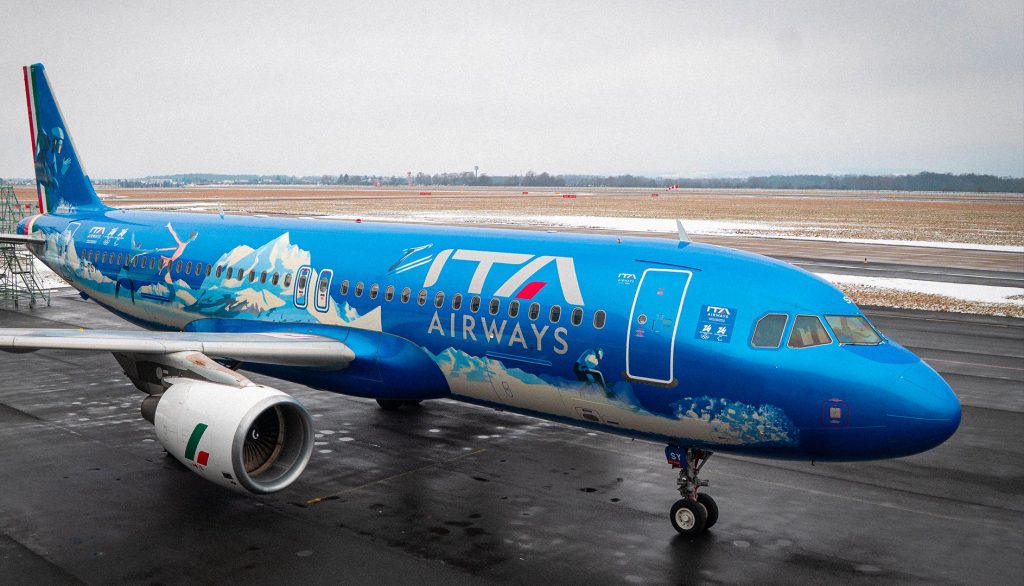 ITA Airways presenta librea especial por los Juegos Olímpicos y Paralímpicos de Invierno Milano Cortina 2026