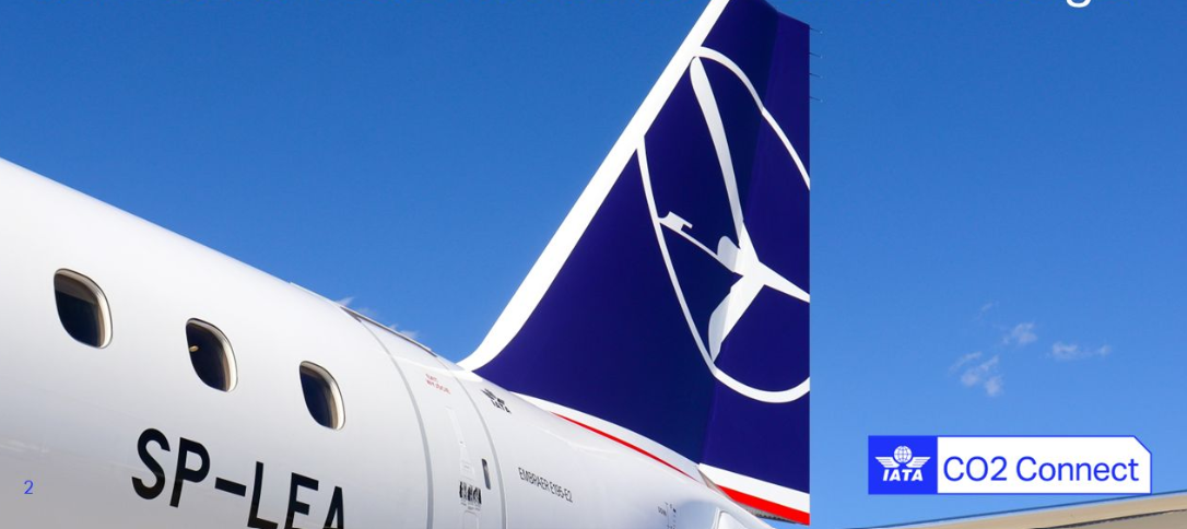 LOT Polish Airlines reporta reducción de emisiones vinculadas al uso de SAF en la calculadora IATA CO2 Connect