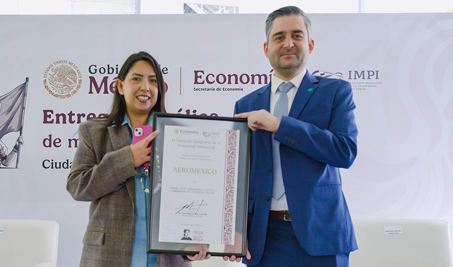Aeroméxico es reconocida como marca famosa por el IMPI