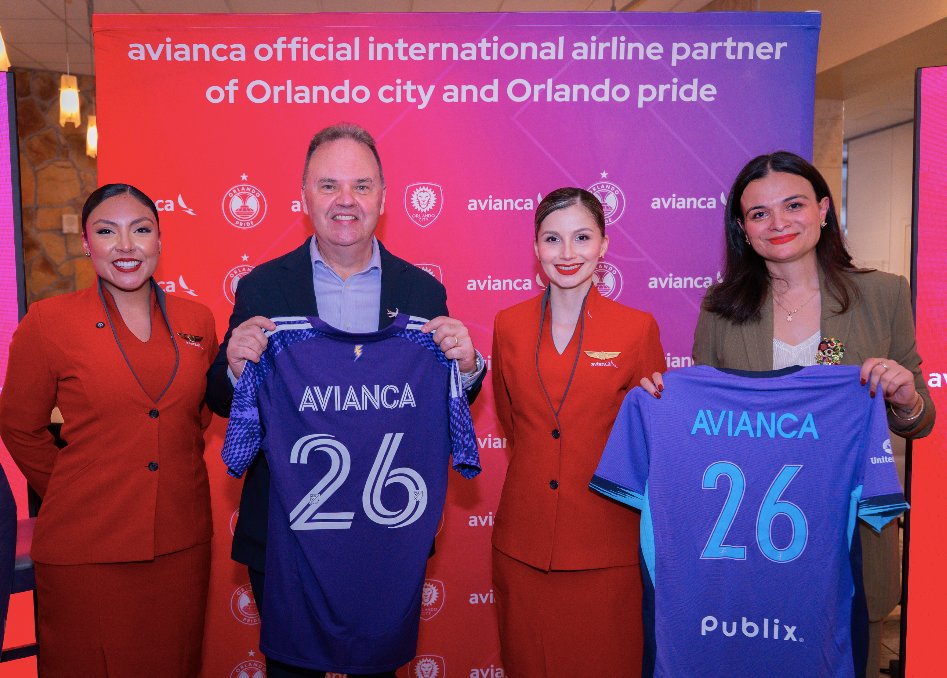 Avianca es nombrada aerolínea partner oficial internacional de Orlando City Soccer Club y Orlando Pride