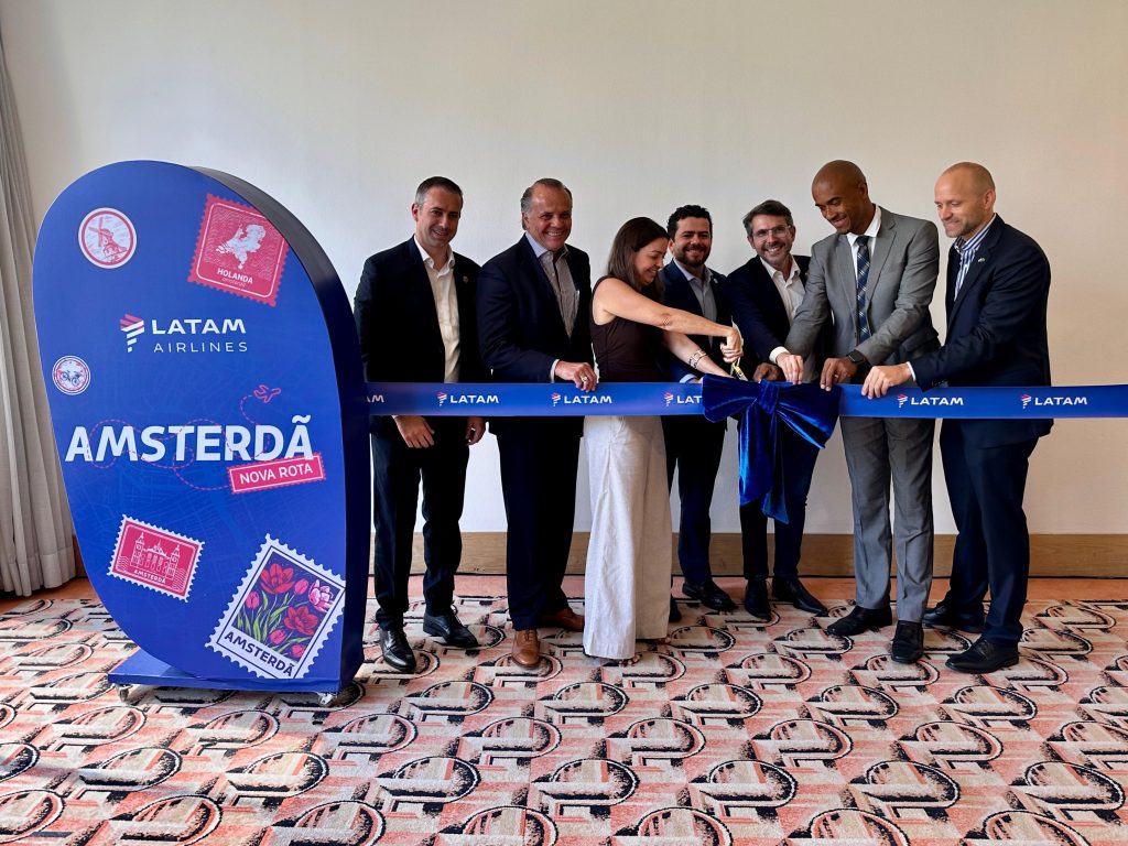 Amsterdã: LATAM inaugura seu 9º destino na Europa com 95% de ocupação no primeiro voo