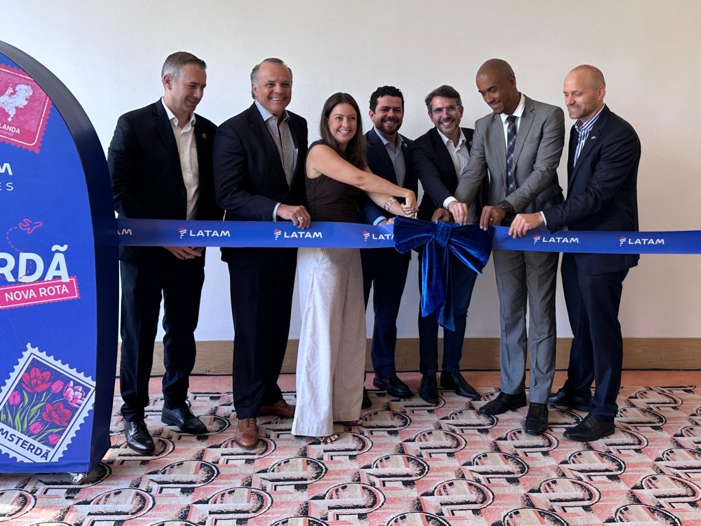 Amsterdã: LATAM inaugura seu 9º destino na Europa com 95% de ocupação no primeiro voo