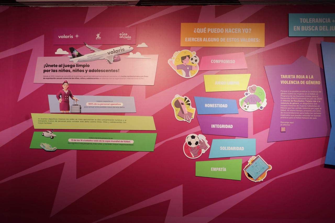 Volaris visibiliza el delito de trata de niñas, niños y adolescentes ante el torneo internacional de fútbol 2026