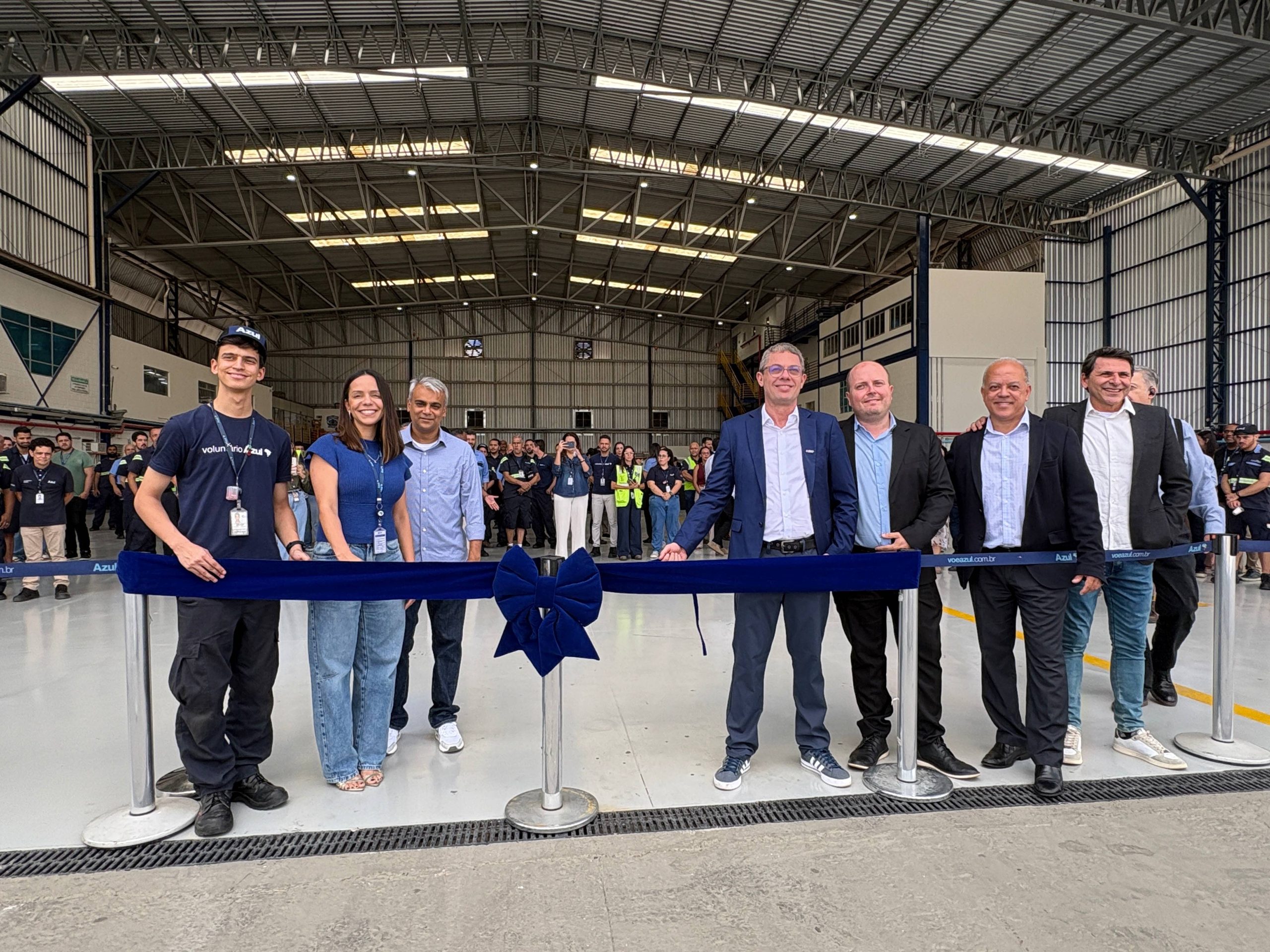 Azul conclui upgrades no seus hangares de manutenção pesada de aeronaves no Aeroporto da Pampulha