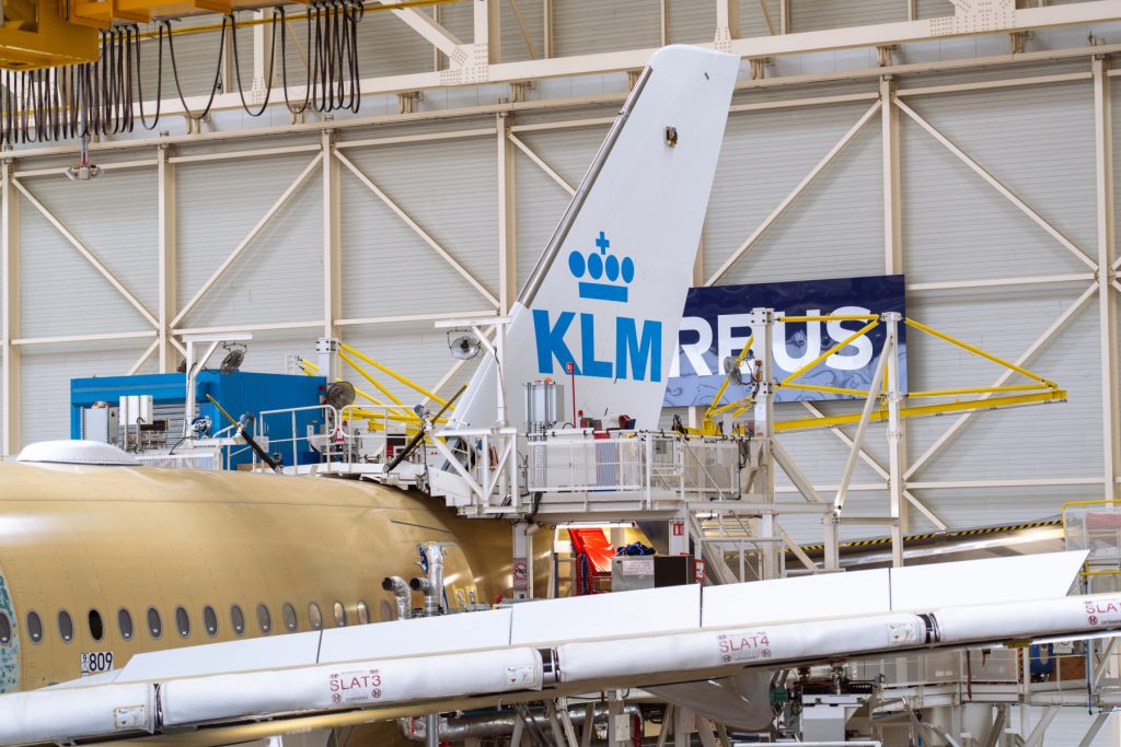 El primer Airbus A350 de KLM entra en su fase final de ensamblaje en Toulouse