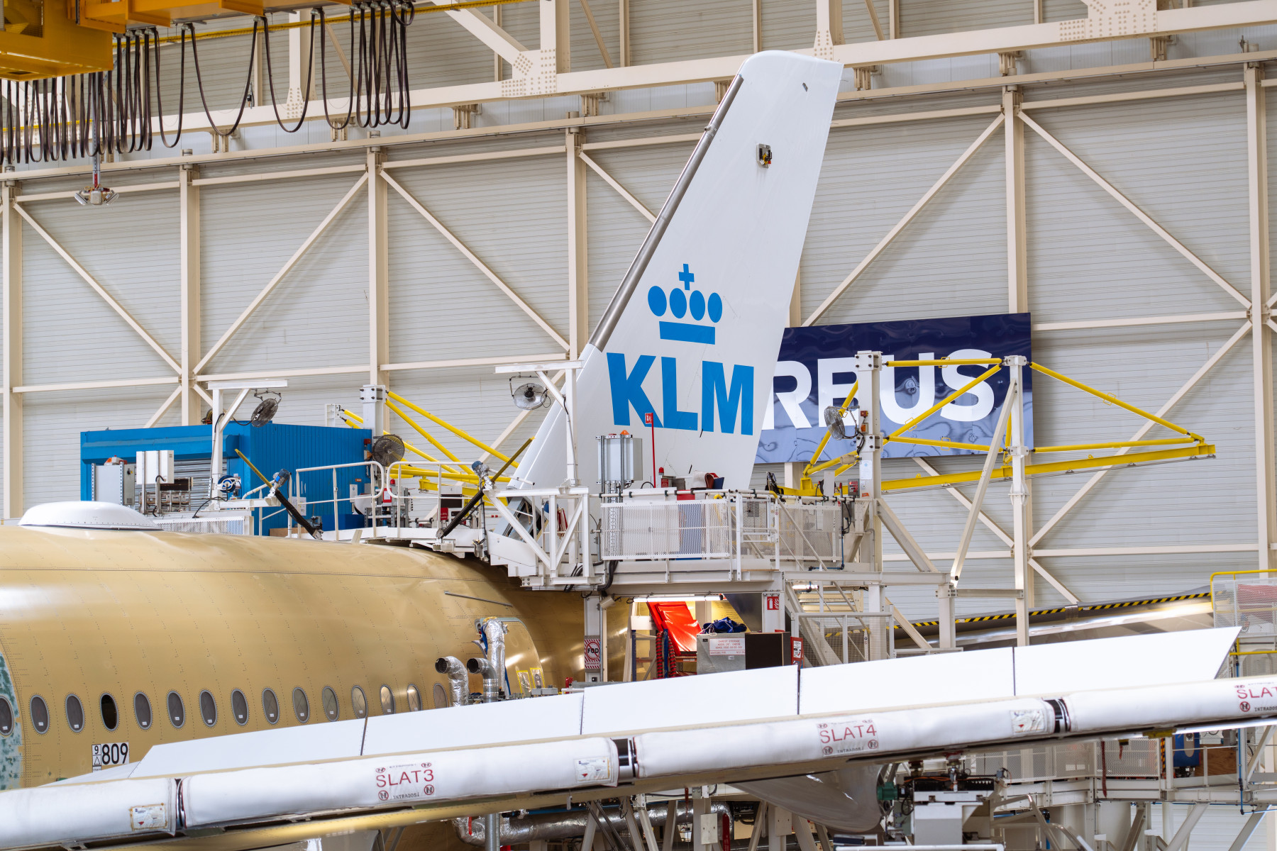 El primer Airbus A350 de KLM entra en su fase final de ensamblaje en Toulouse