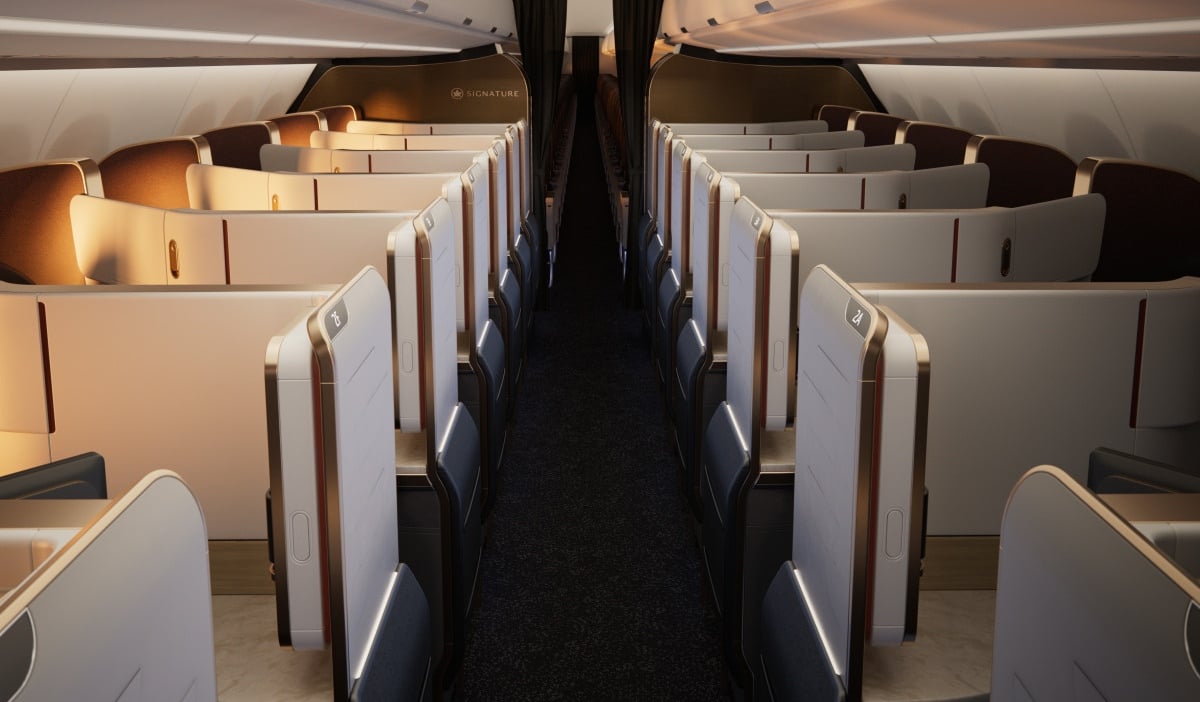 Air Canada presenta su nueva generación de cabinas Glowing Hearted