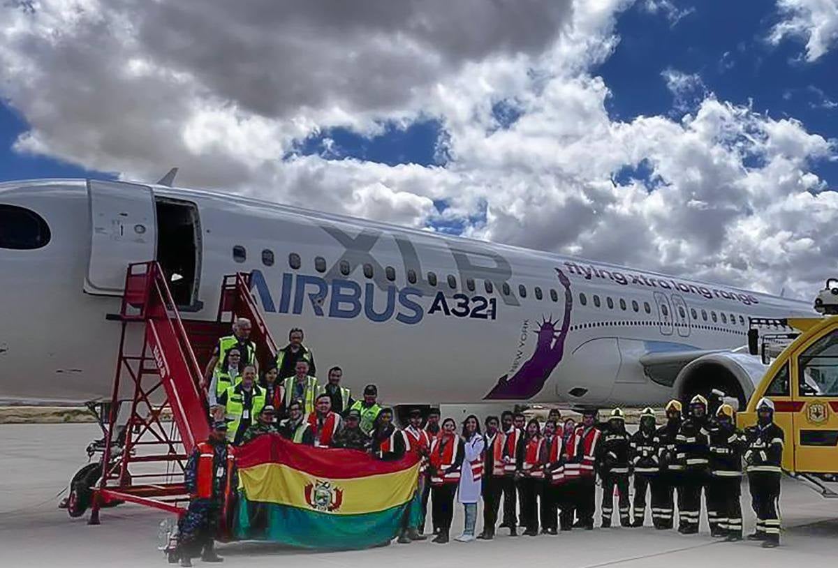 Airbus prueba el A321xlr en aeropuertos de gran altitud en Bolivia y valida su rendimiento
